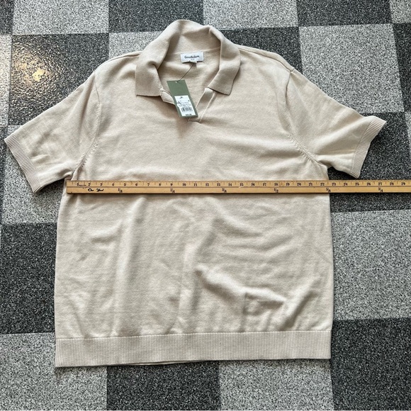 NWT Men's Goodfellow & Co Short Sleeve Johnny Collar Polo Shirt- XL - Picture 6 of 9